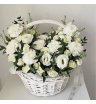 Композиция в корзине «Белый шик»