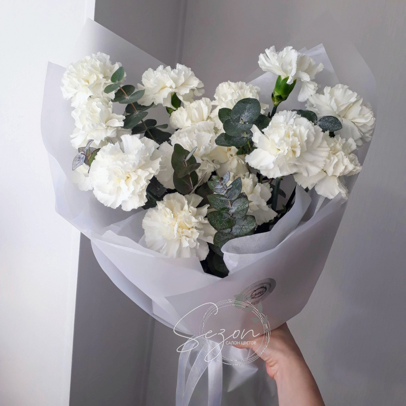 Монобукет из диантусов &laquo;Нежность&raquo;