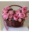 Композиция в корзине &laquo;Розовые розы&raquo;
