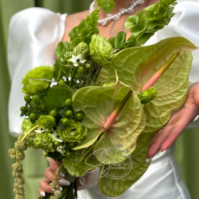 Букет невесты &laquo;Зеленая роскошь&raquo;